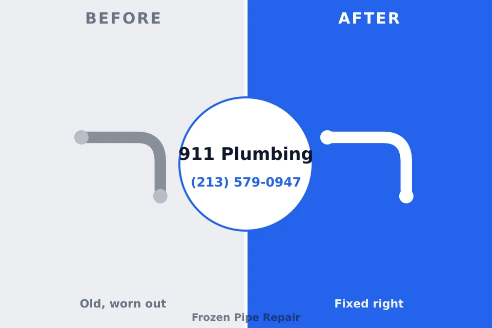 Before and after: plumbing repair Saucier, MS
